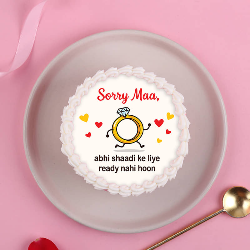 Sorry Maa No Shaadi Bento Cake