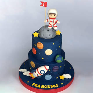 Space Birthday Party Cake