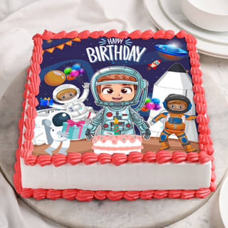 Space Explorer Birthday Cake