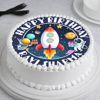 Space Odyssey Birthday Cake