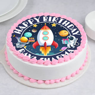 Space Odyssey Birthday Cake Online 