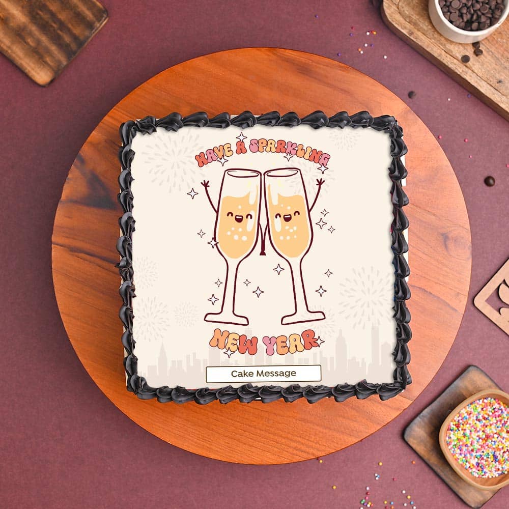 Sparkling New Year Cake