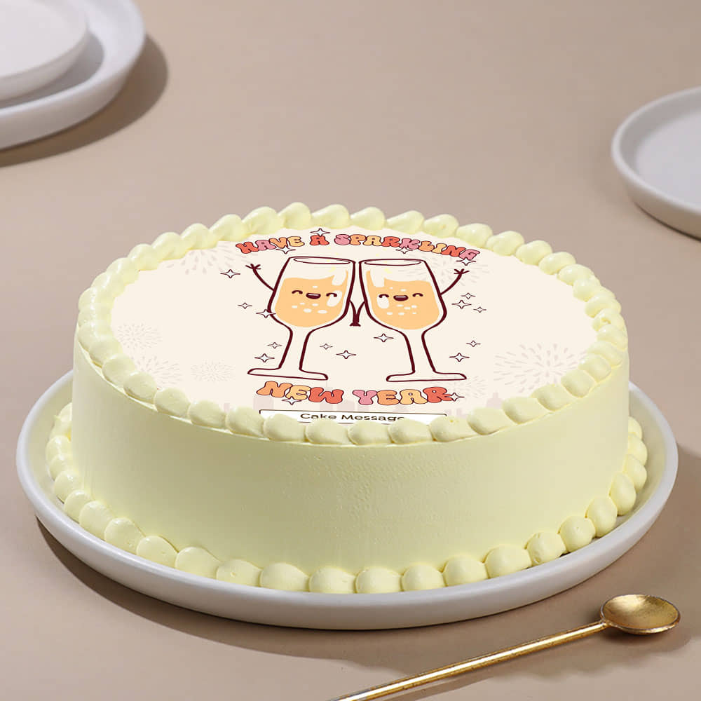 Sparkling New Year Cake