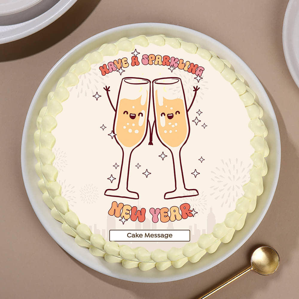 Sparkling New Year Cake