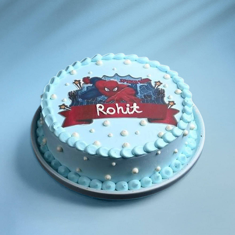 Side View of Spider Adventure Cake