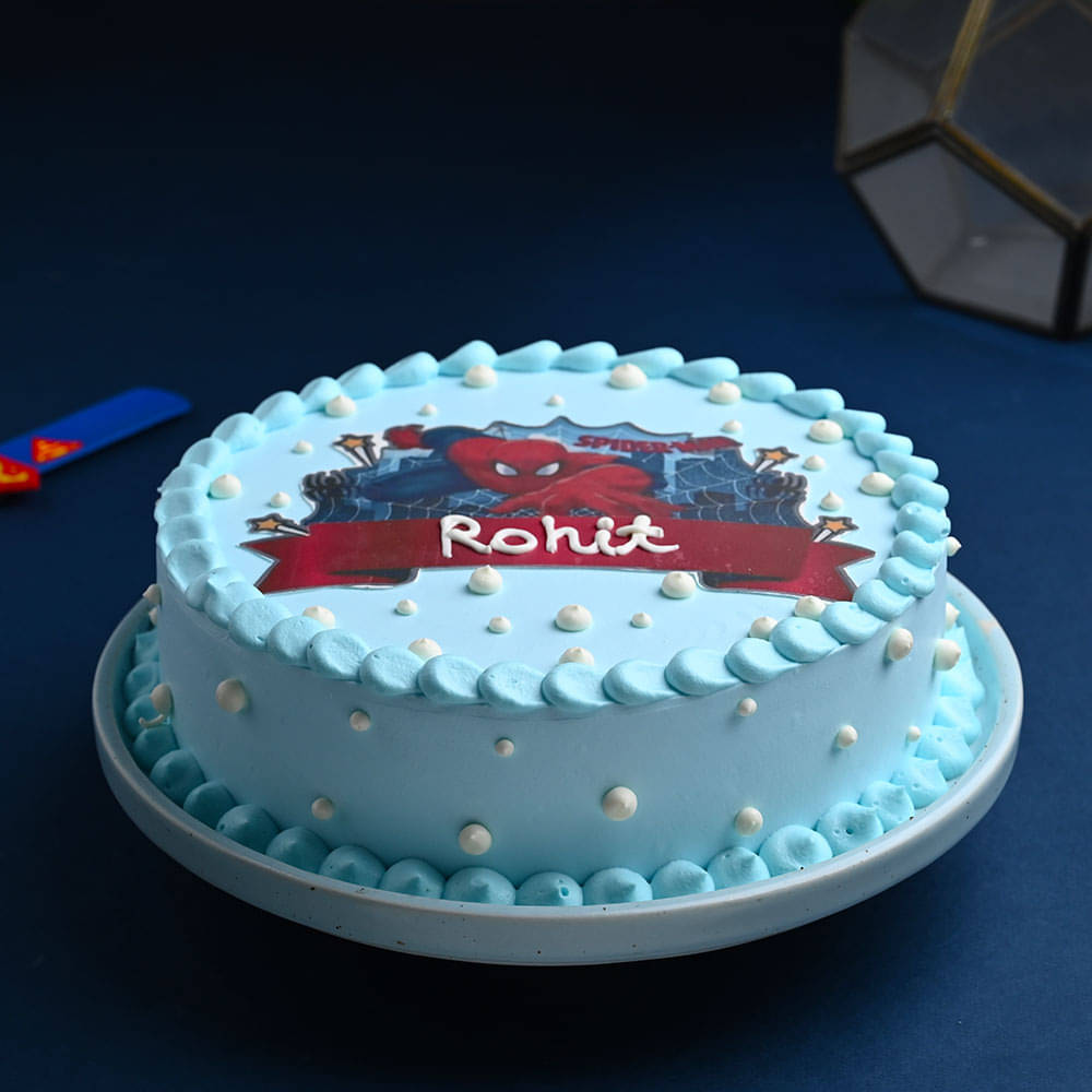 Side View of Spider Adventure Cake