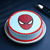 Side View of Spiderman Cake and Kids Rakhi