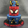 Order Spiderman Cityscape Theme Fondant Cake Online