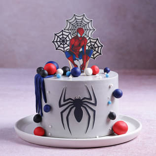 Spiderman Web Adventure Cake