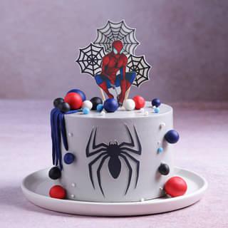 Spiderman Web Adventure Cake