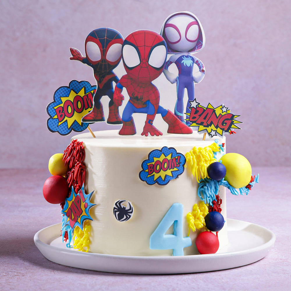 Spidey And Hero Friends Theme Cake Spidey And Hero Friends Theme Cake