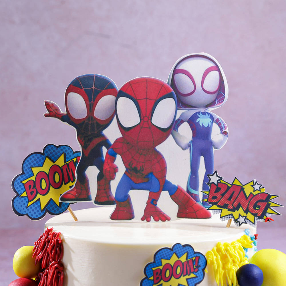 Spidey And Hero Friends Theme Cake