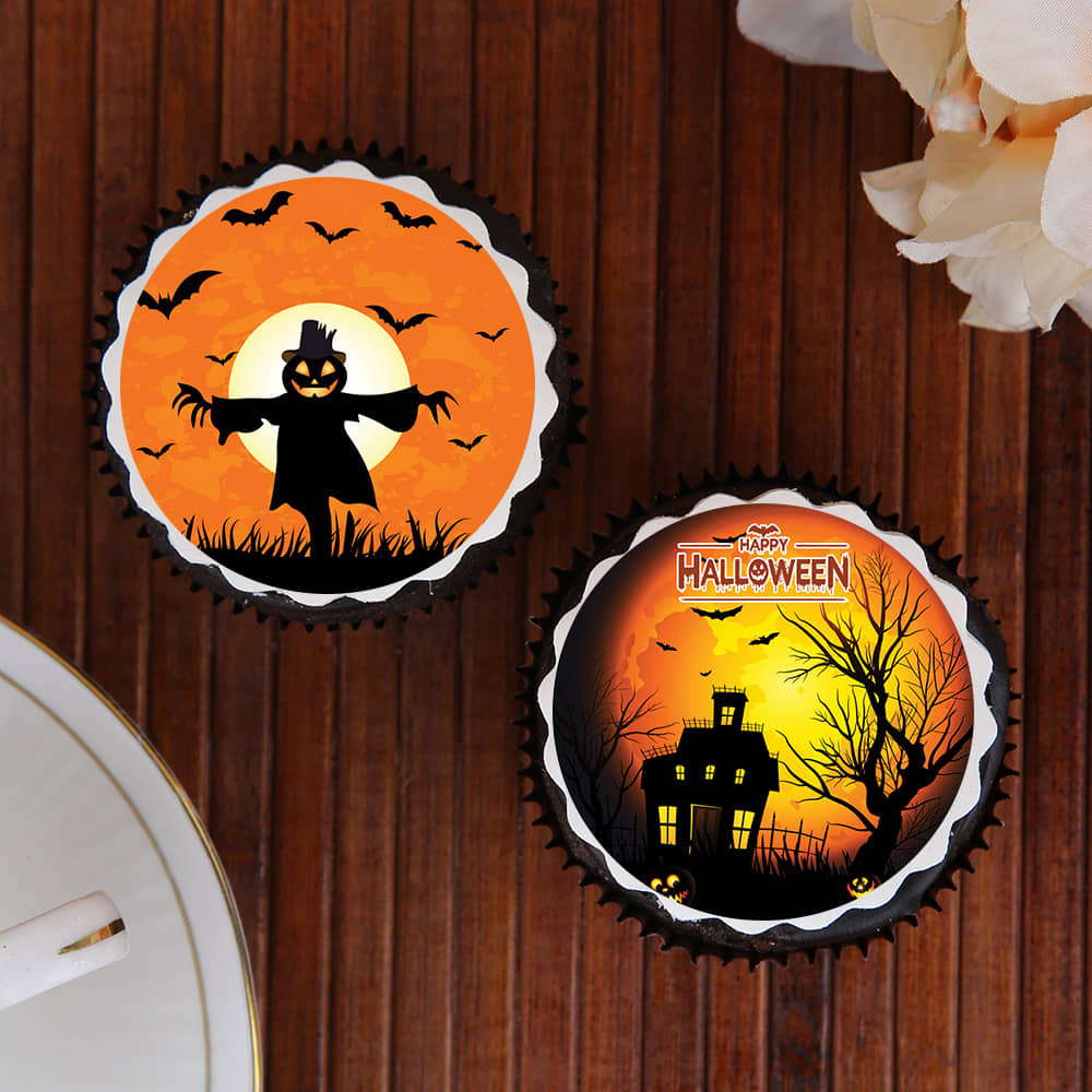 Two Spooky Halloween Cupcakes