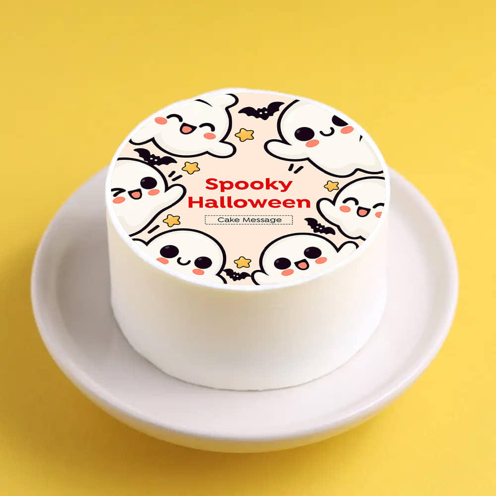 Spooky Ghosts Halloween Bento Cake