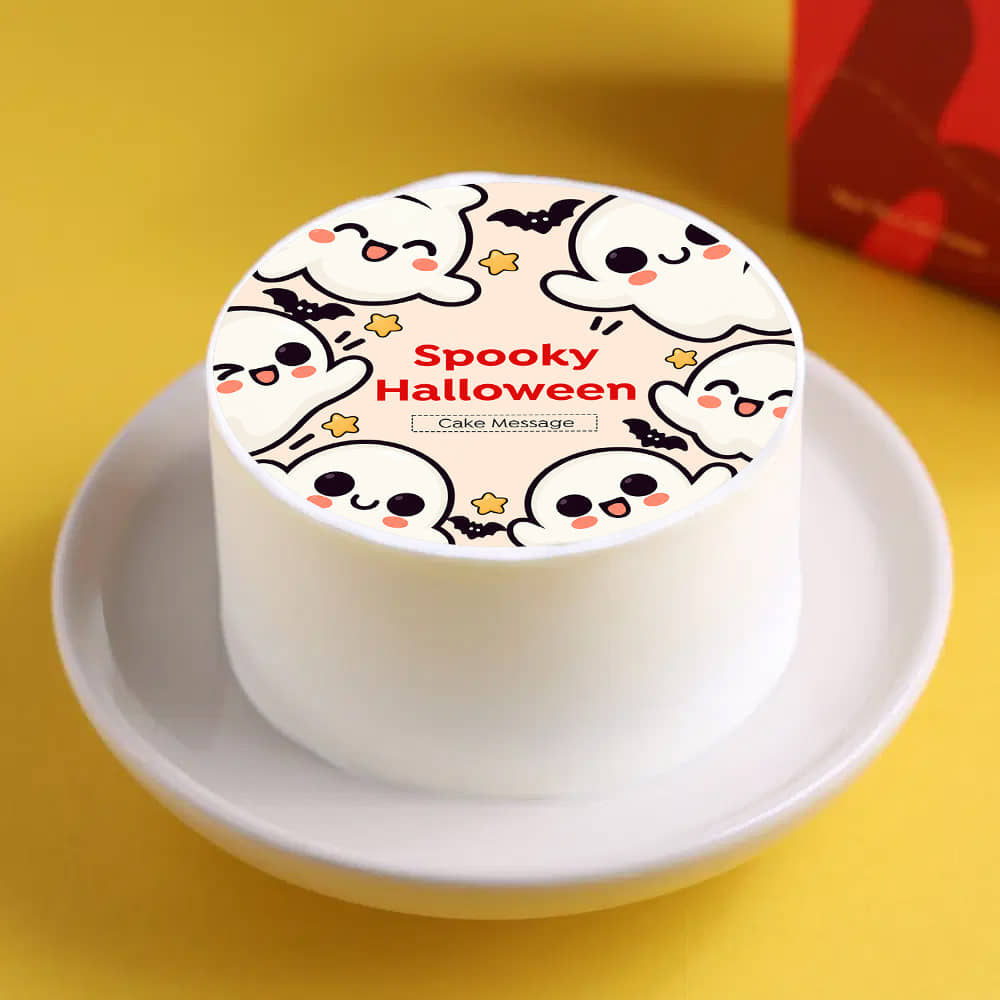 Spooky Ghosts Halloween Bento Cake