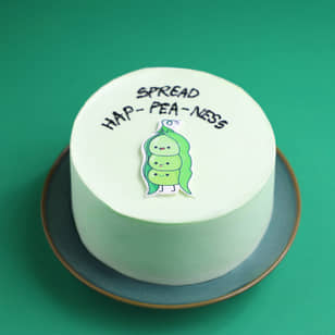 Front View of Happiness Bento Cake