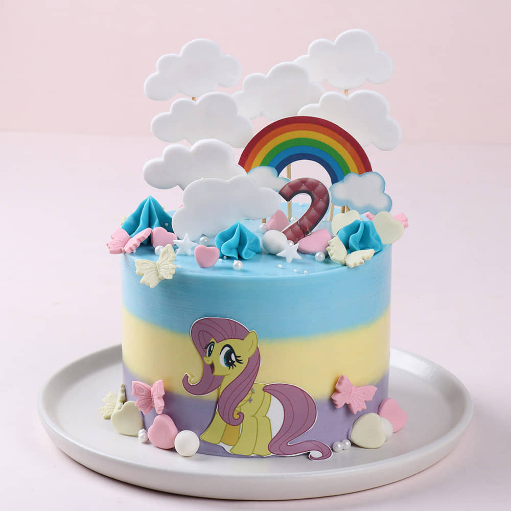 Sprinkled Clouds Pony Cake