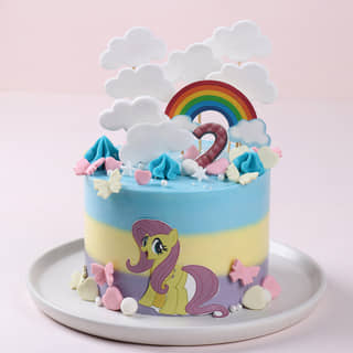 Sprinkled Clouds Pony Cake Sprinkled Clouds Pony Cake