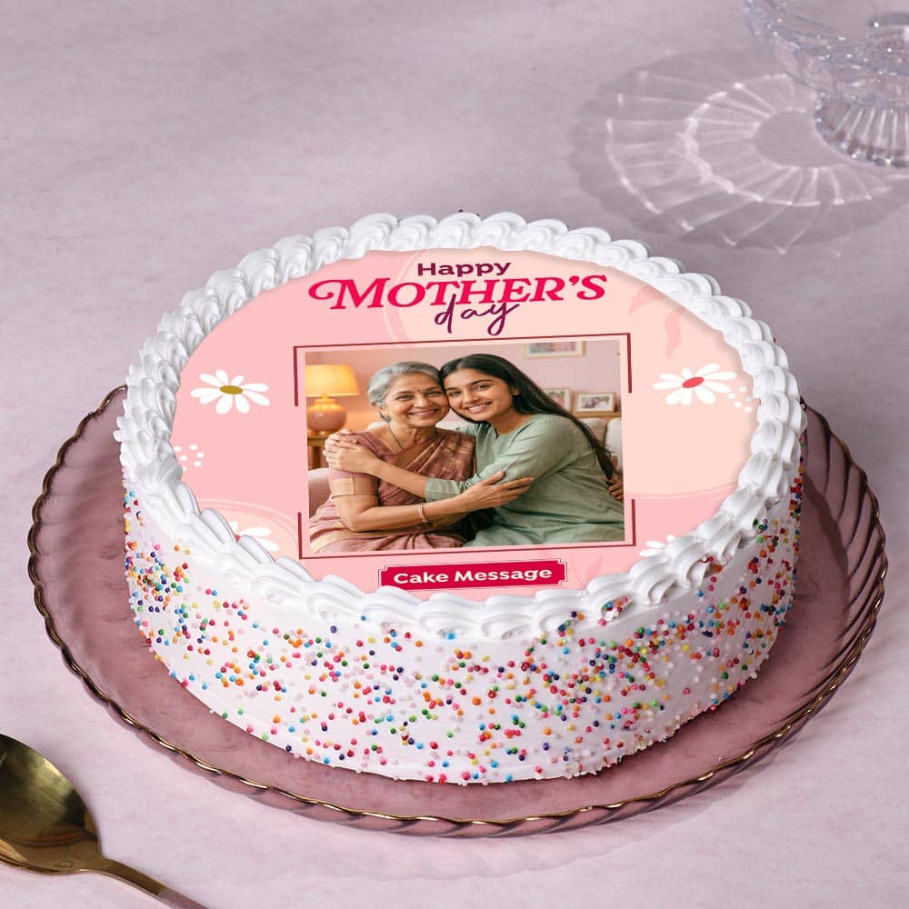 Sprinkles Mothers Day Photo Cake