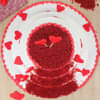 Radient Emotion - 3 Tier Red Velvet Cake Top View