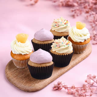 Blueberry Pineapple Vanilla cupcakes