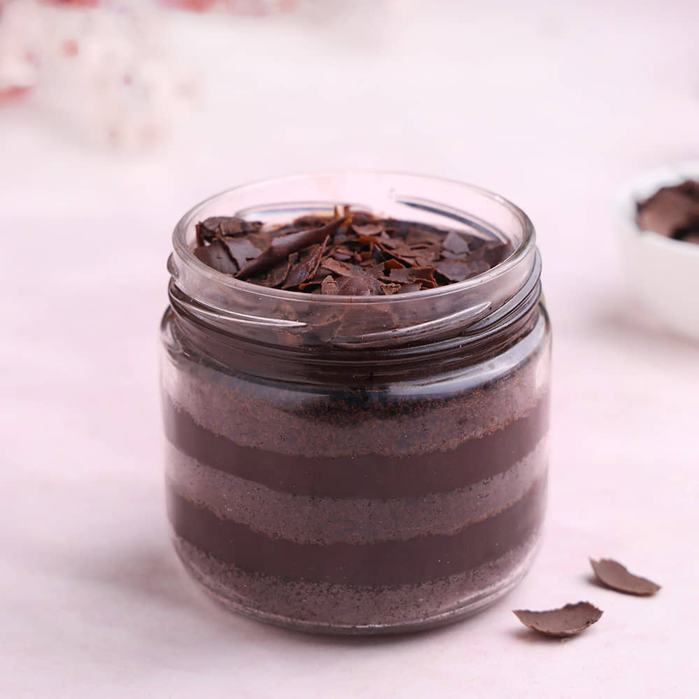 Chocolate Single Jar Cake - Mini Chocolatey Blast