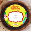 Top View of Elementary Fiesta - Round Shaped Photo Cake for Kids