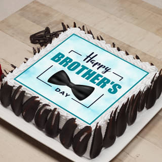 Side view of Brothers Day Poster Cake
