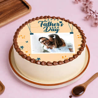 Loving Fathers Day Photo Cake