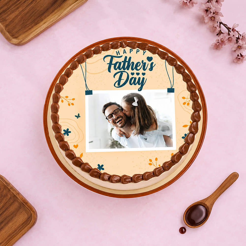 Loving Fathers Day Photo Cake