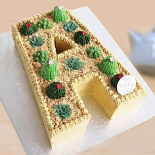 A Alphabet Cake - Bold A Cake