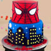 Birthday Themed Spiderman Tier Cake