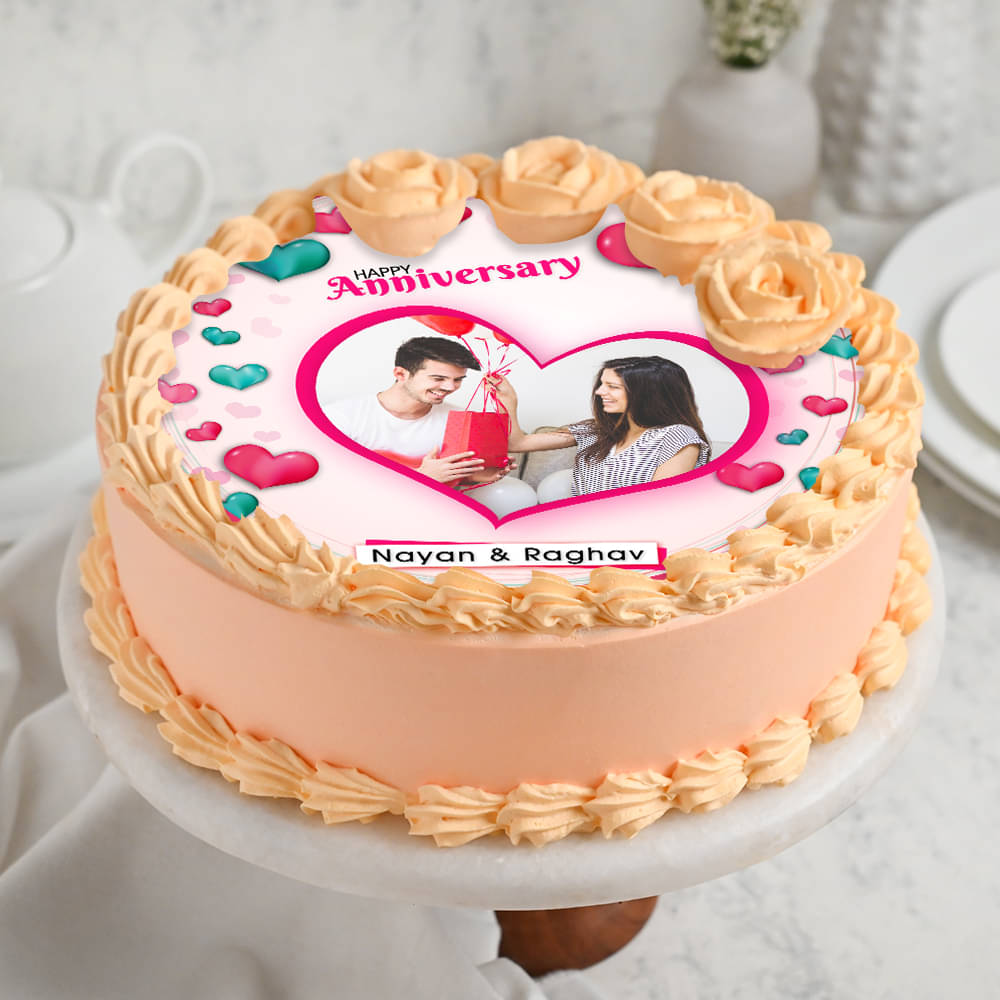Latest Happy Birthday Cake With Name And Photo Frame