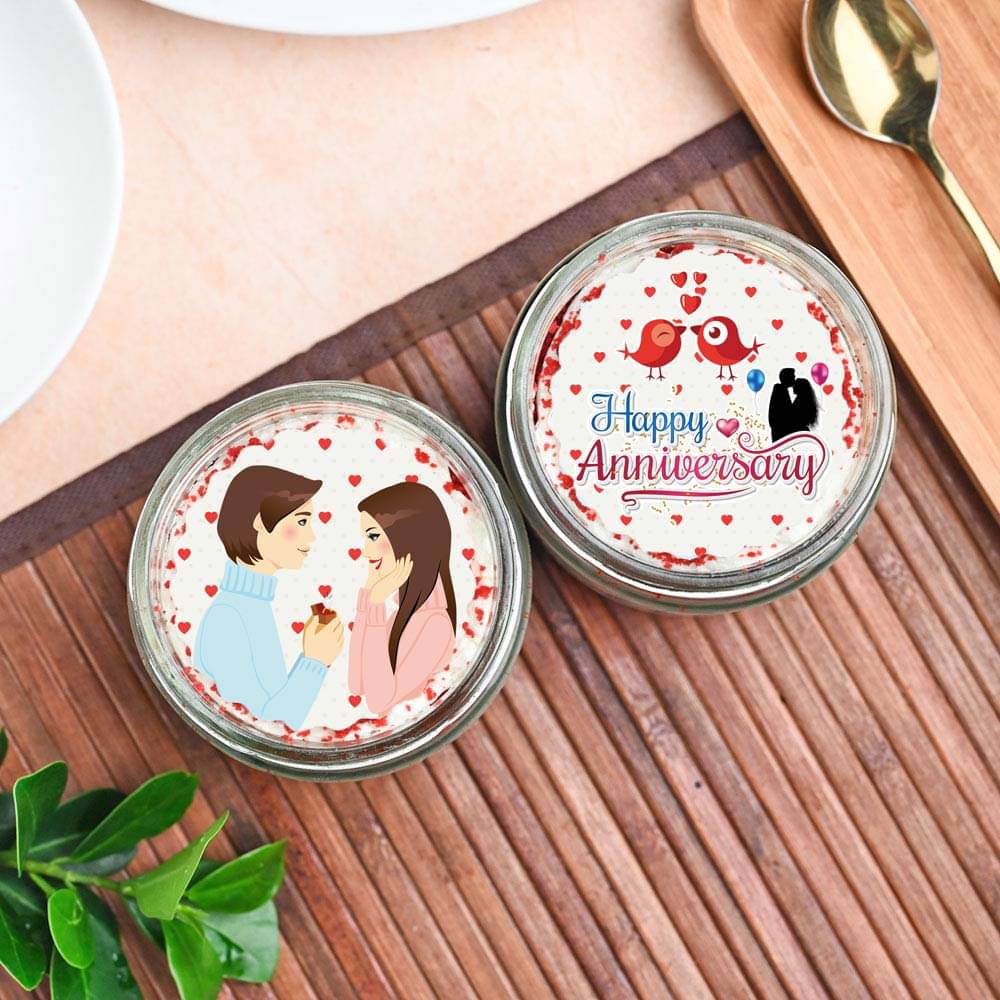 Anniversary Photo Red Velvet Jar Cake Anniversary Poster Red Velvet Jar Cake