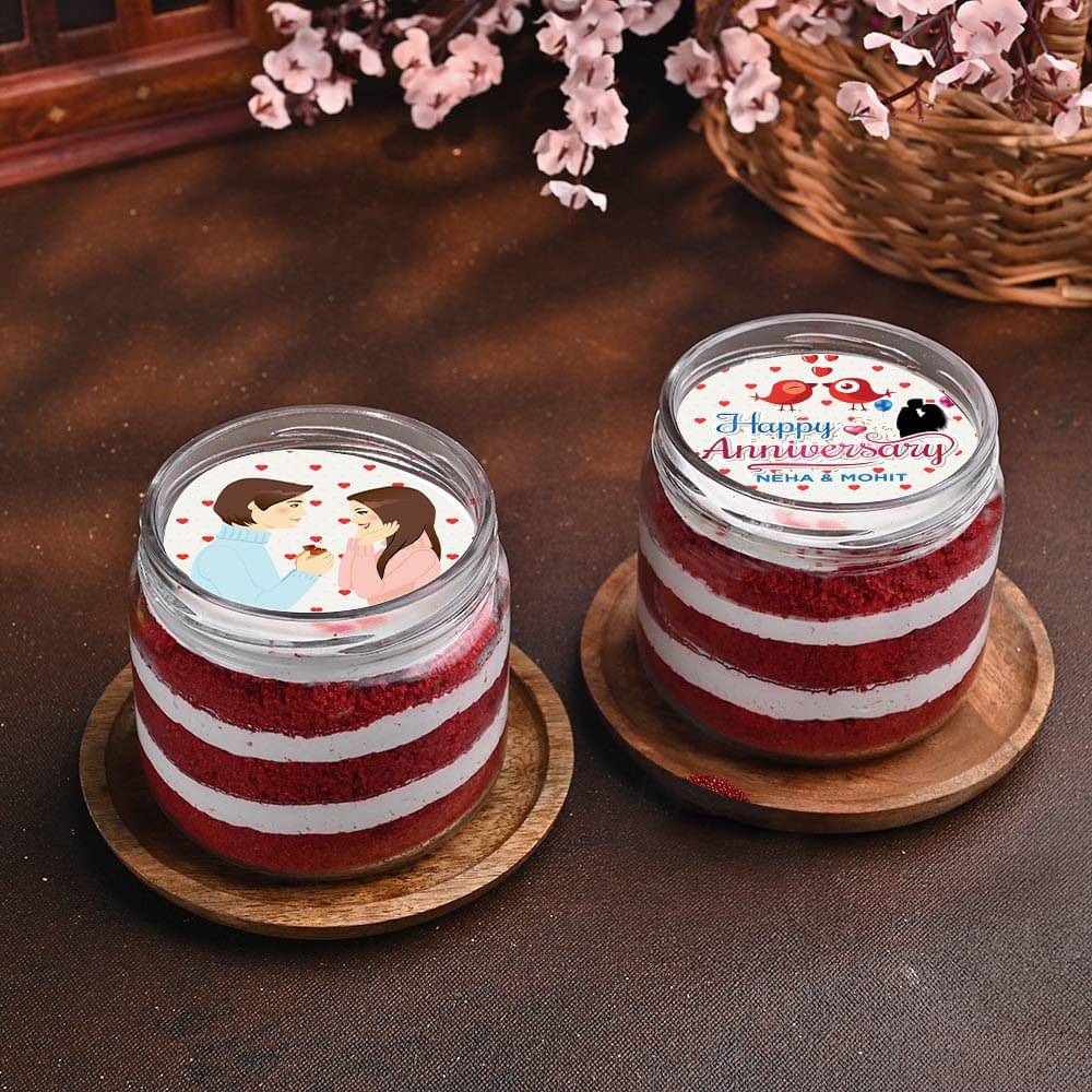 Photo Velvet Jar Cake