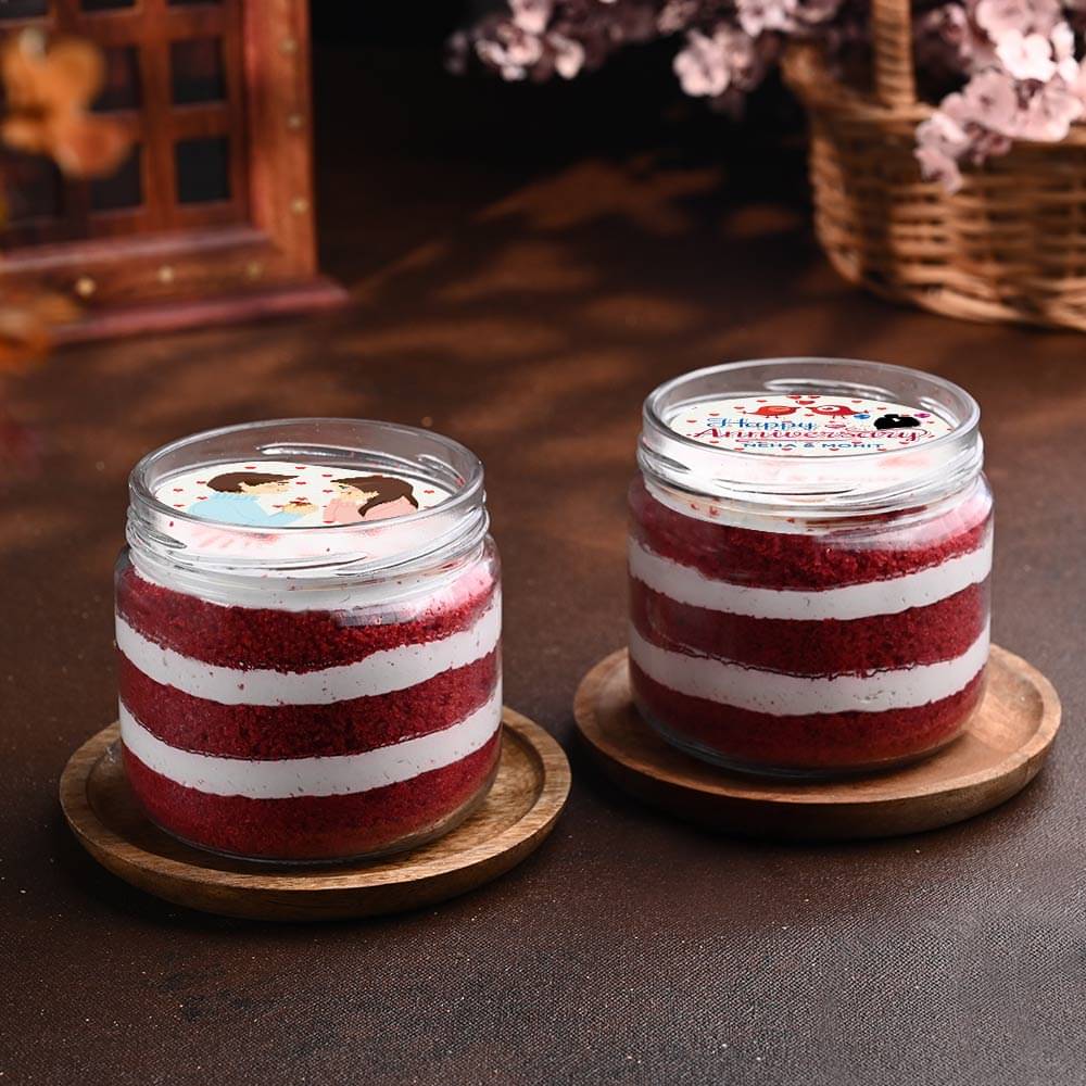 Photo Velvet Jar Cake