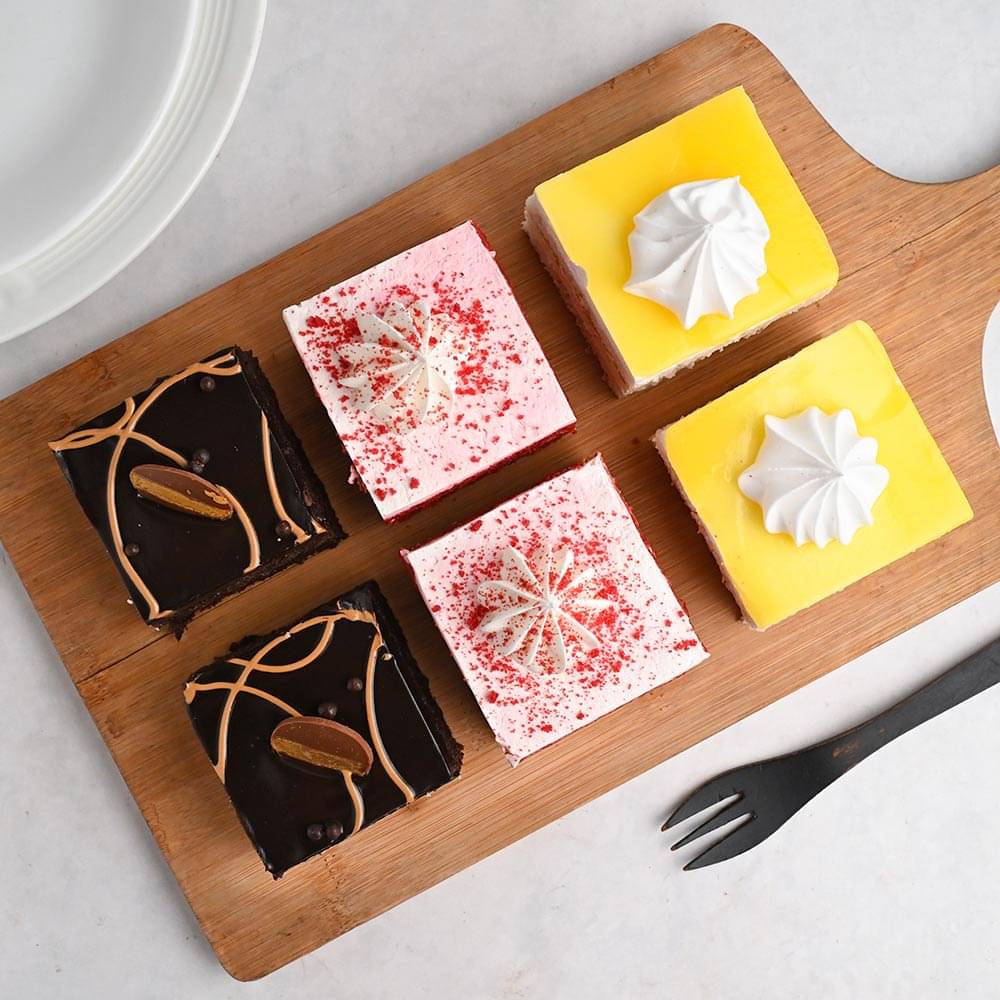 Assorted Velvet Pineapple Truffle Pastries