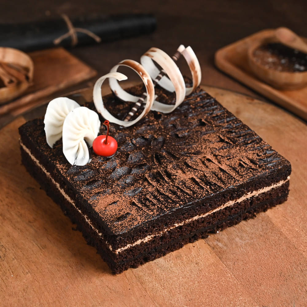 Flower Square Chocolate Cake Packaging Type Box Weight 1KG