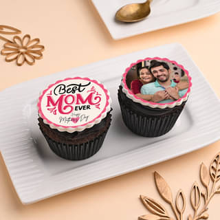 Best Mom Personalized Cupcakes 2 Pieces