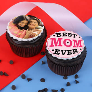 Best Mom Personalized Cupcakes 2 Pieces