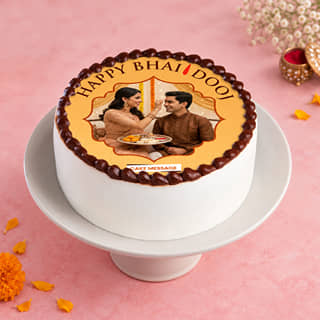 Bhai Dooj Photo Cake Bhai Dooj Photo Cake