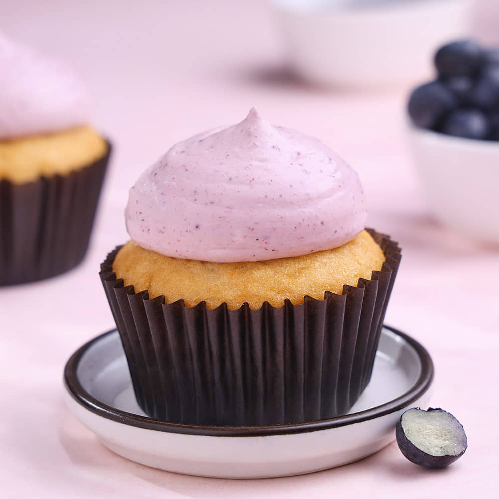 Blueberry Cupcake Front View of Blueberry Cupcake