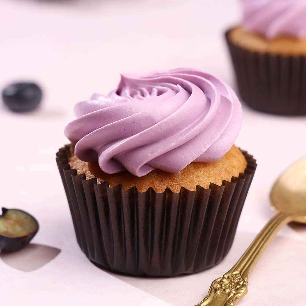 Blueberry Cupcake Front View of Blueberry Cupcake