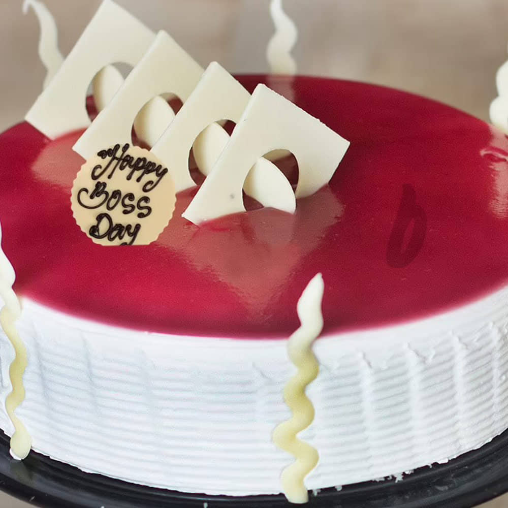 Boss Day Blueberry Cake Zoomed View of Boss Day Blueberry Cake