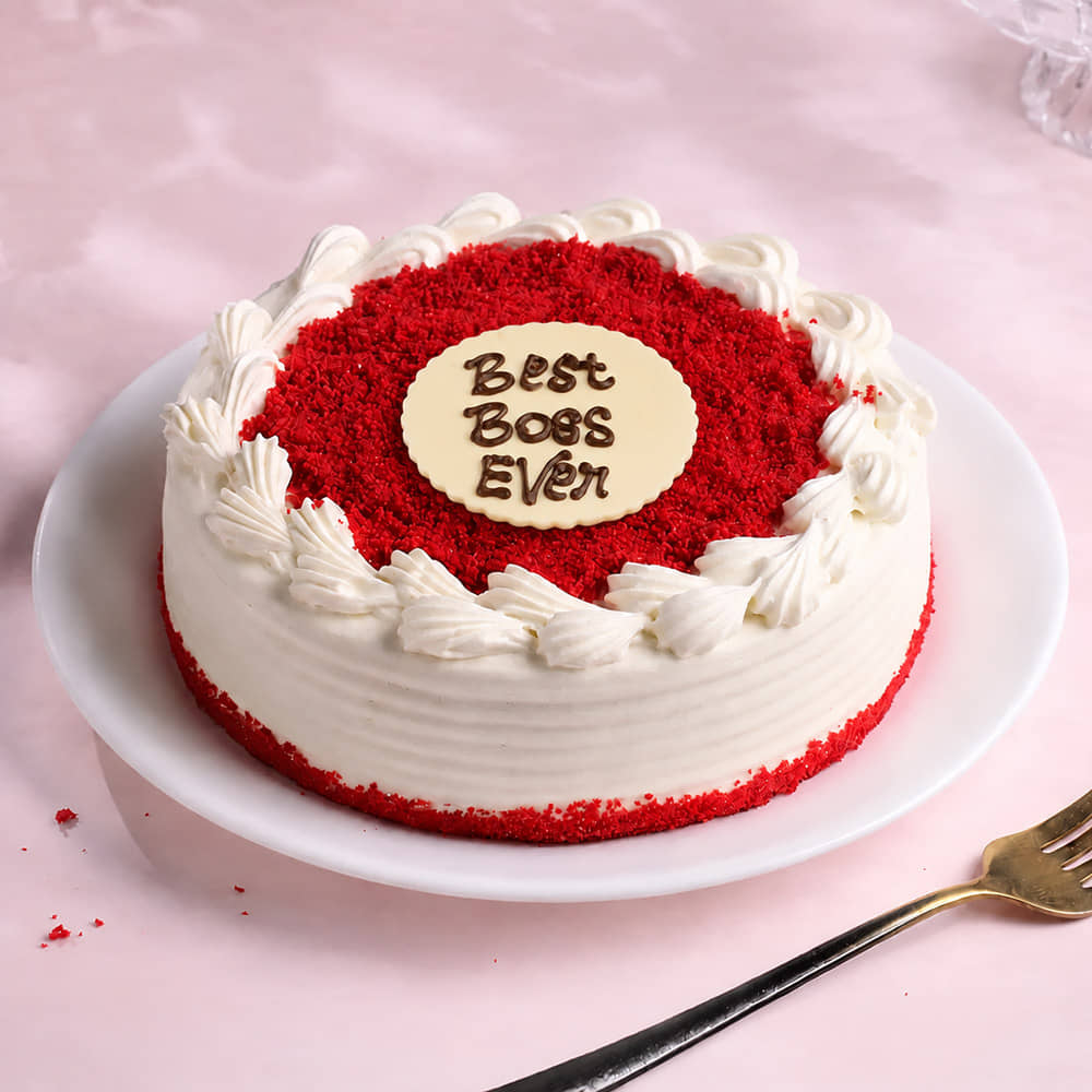 Best Boss Red Velvet Cake Boss Day Chocolate Cake