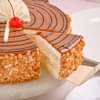 Sliced View of Butterscotch Delight-Round Shape Butterscotch Cake