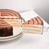 Sliced View of Butterscotch Delight-Round Shape Butterscotch Cake