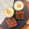 Butterscotch Jar Cakes and Walnut Brownies