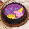 Cartoon Themed Peppa Pig Chocolate Poster cake