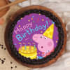 Edible Peppa Pig Chocolate Poster Cake